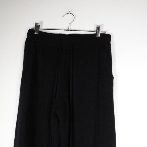 GUC Quince Women’s Black Mongolian Cashmere Straight Leg Pants Size Medium 3310 - Picture 6 of 10